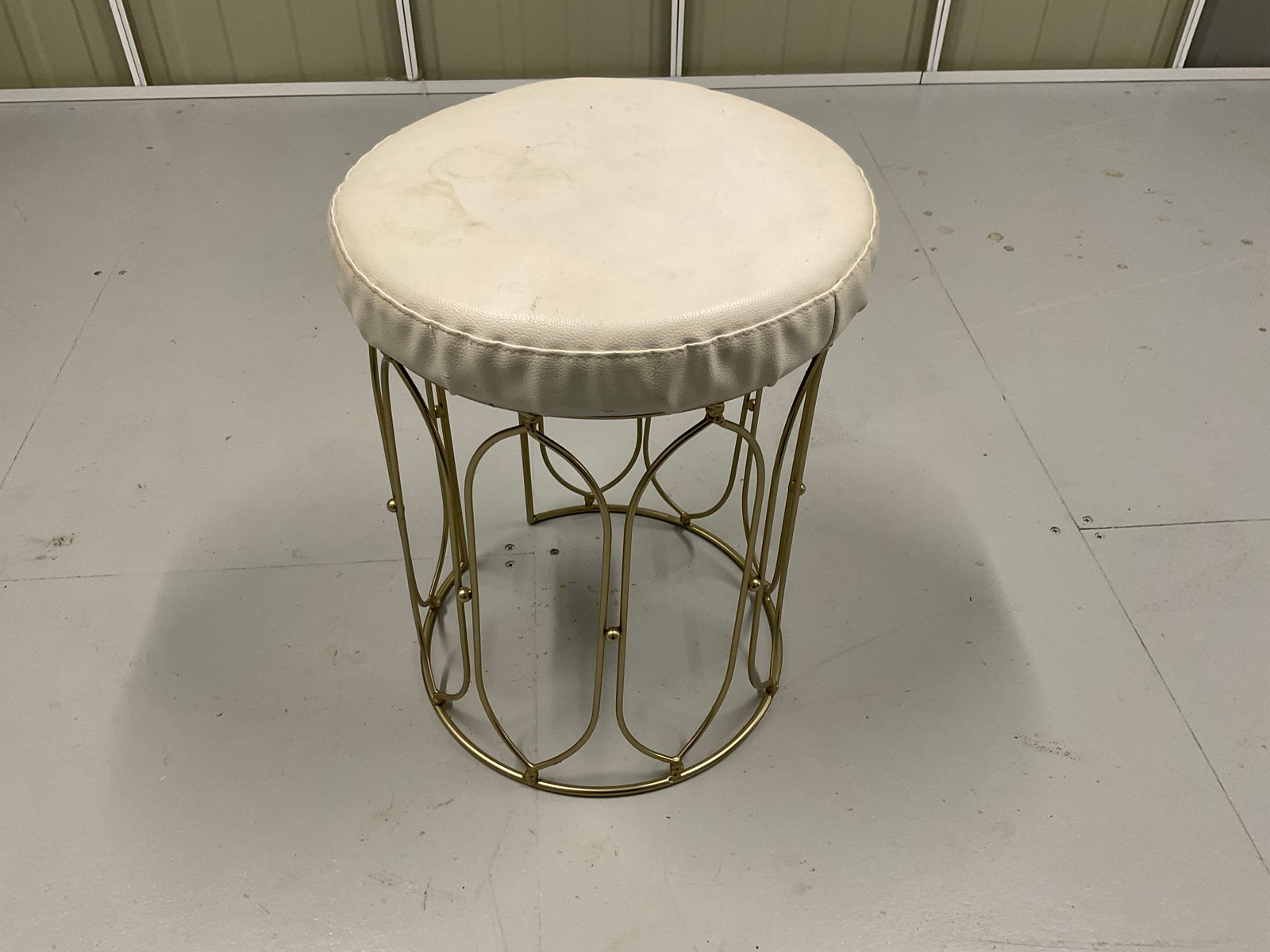 White decorative stool