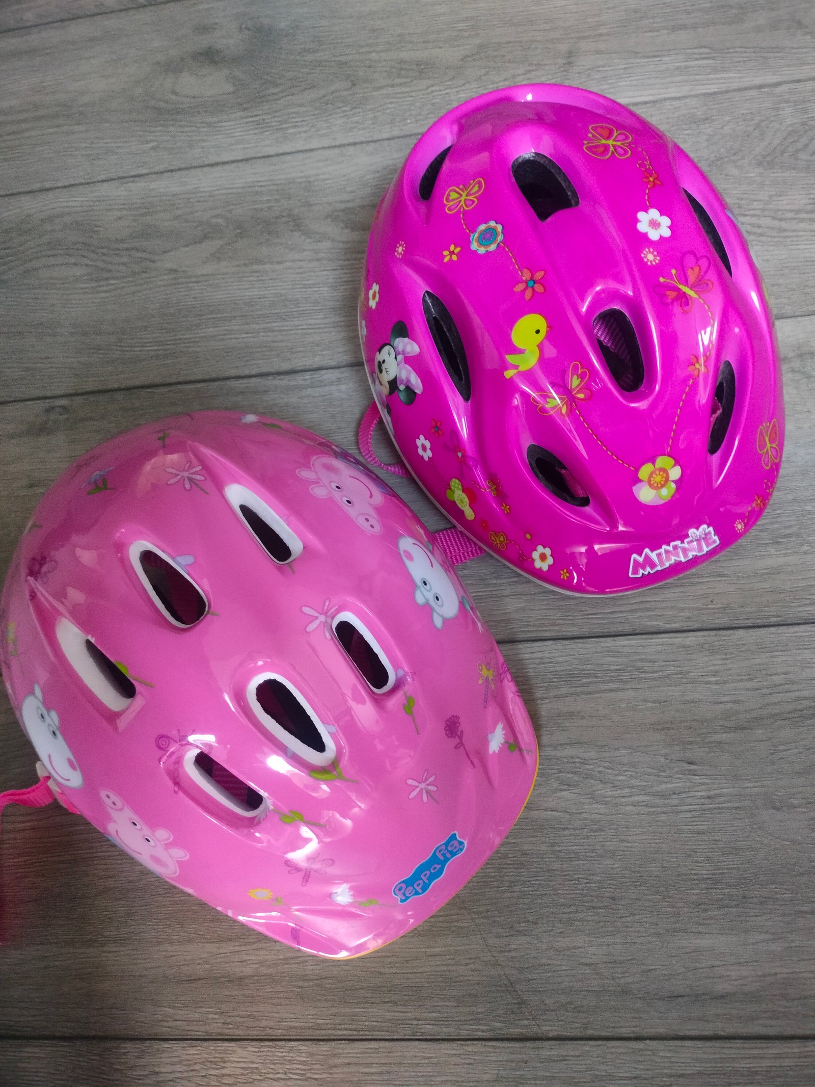 2 kids helmets