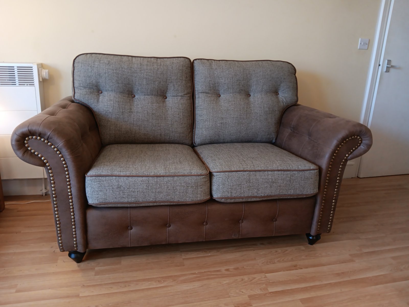 Sold pending collection Brown 2 seat sofa