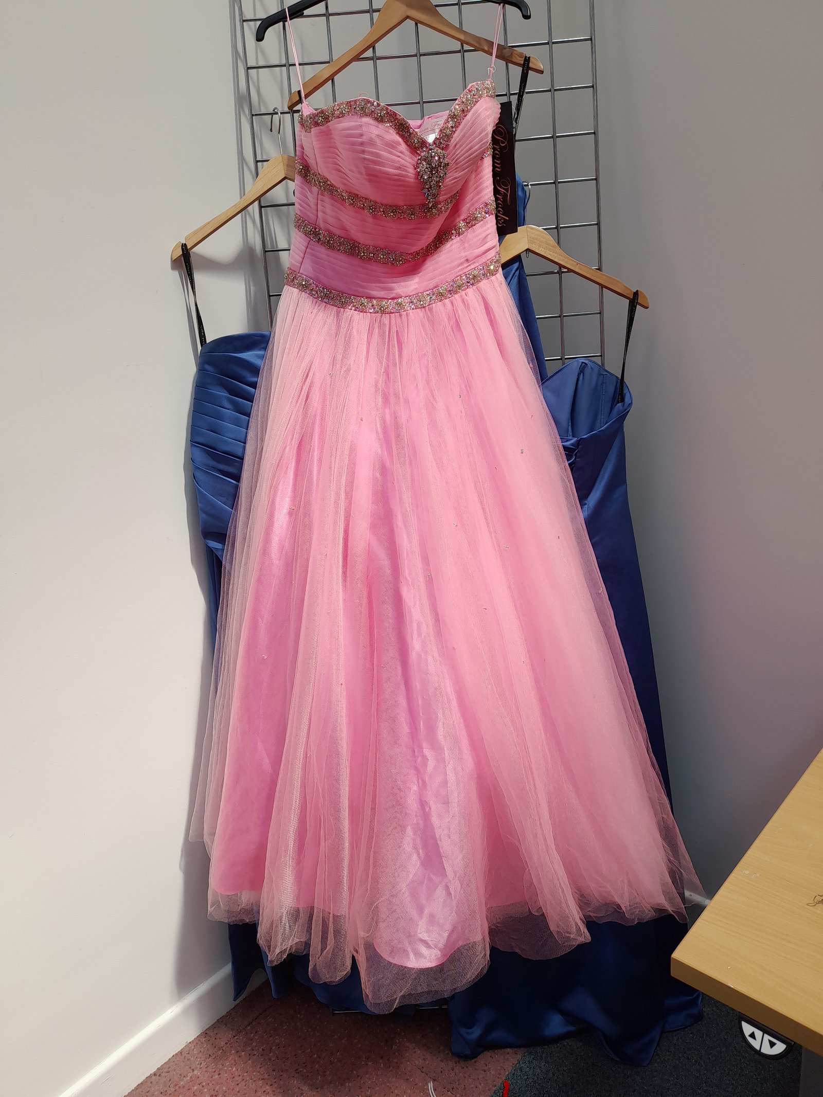 Light pink prom dress